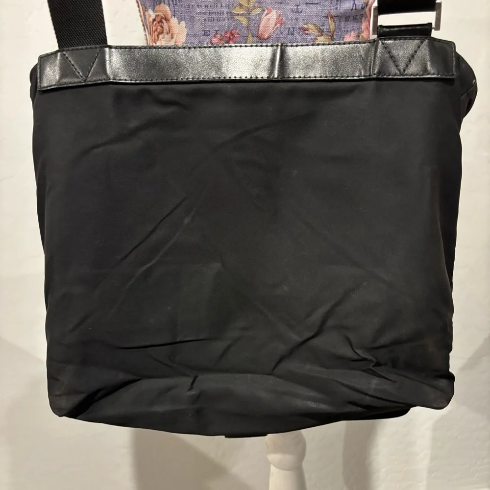 Salvatore Ferragamo nylon fold over messenger bag